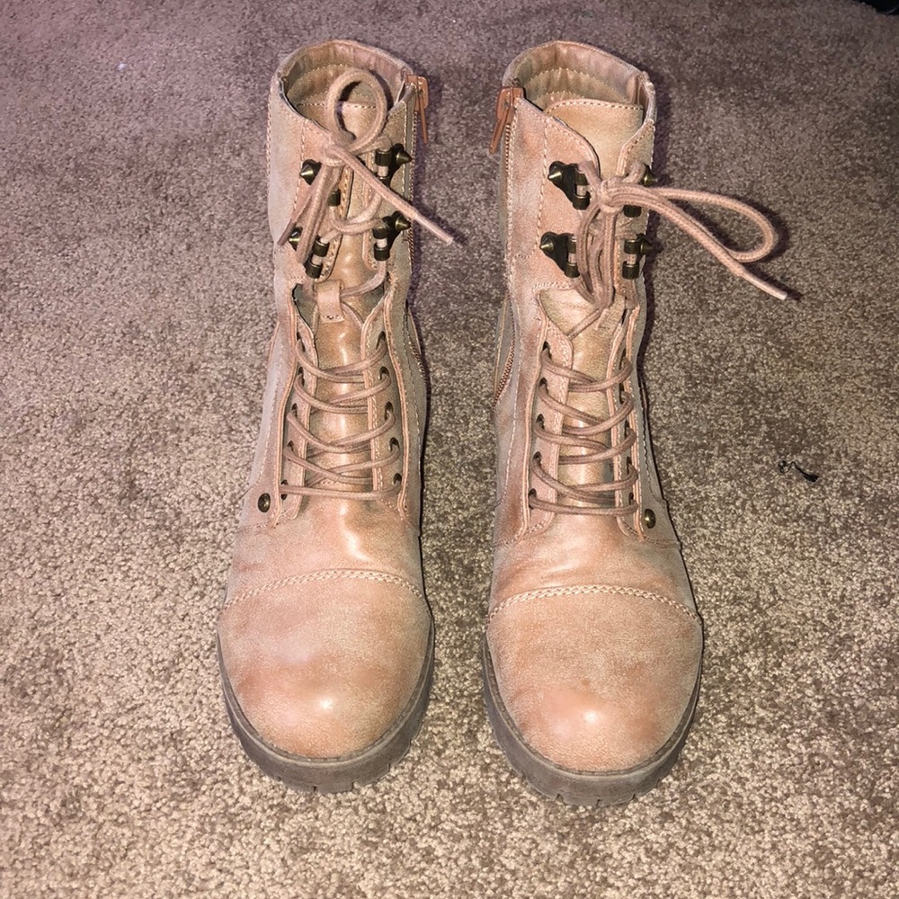 G by Guess tan booties
